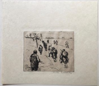 Erich-Gruner-Die-Schipper-Signierte-Orig-Radierung-1920-Erster-Weltkrieg-254077325260-2