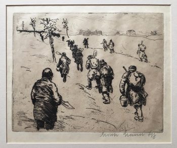 Erich-Gruner-Die-Schipper-Signierte-Orig-Radierung-1920-Erster-Weltkrieg-254077325260