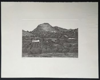 Jens-Rusch-Spanisches-Dorf-Frhe-signierte-Orig-Radierung-1976-nur-60-Ex-264144373760-2