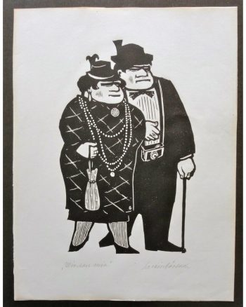 Erwin-Grlach-Mir-san-mir-satirischer-Holzschnitt-signiert-Karikatur-254098074191-2