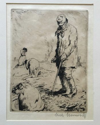 Erich-Gruner-Zurckgekehrte-Flchtlinge-Sign-Radierung-Erster-Weltkrieg-254077331946