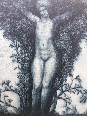 Ernst-Fuchs-Die-Erscheinung-im-Busch-Signierte-numm-Radierung-nur-99-Ex-264144505398